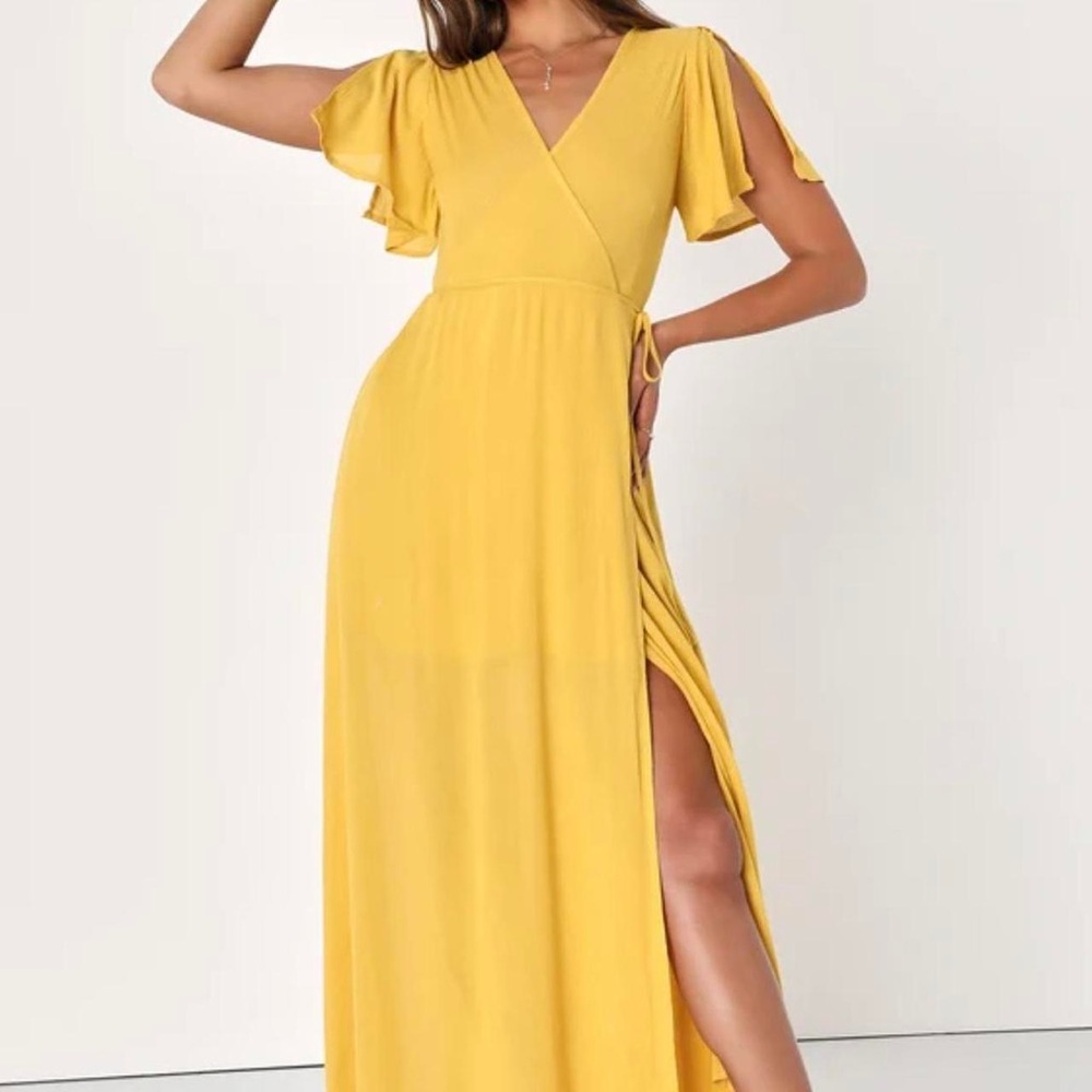 NWT lulus wrap maxi-dress
